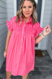 Molly Bracken: Ruched Dress  - Pink