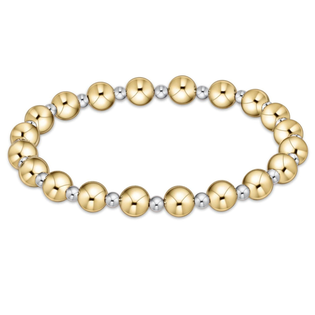enewton: Classic Grateful Pattern 6mm Bracelet  -Mixed Metal