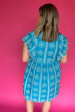 Enchanted Embroidered Dress - French Blue