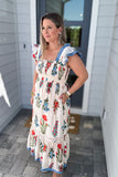 THML: Be With You Smocked Maxi Dress