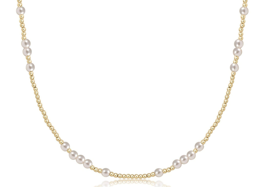 enewton: 15” Choker Hope Unwritten - Pearl
