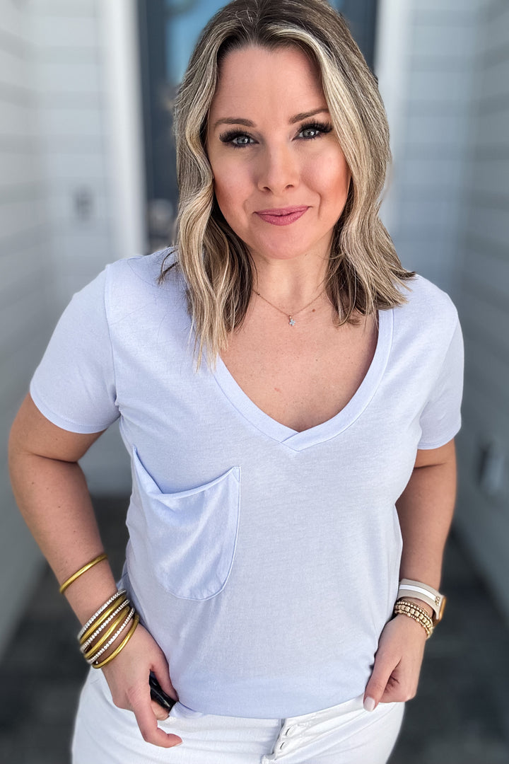 Z Supply: The Pocket Tee - Iris Bliss