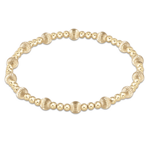enewton: Dignity Sincerity Pattern 5mm Gold Bracelet