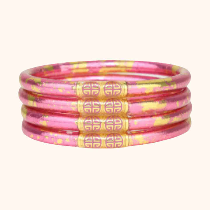 BuDhaGirl -KOI Rose All Weather Bangles® (AWB®) - Set of 4