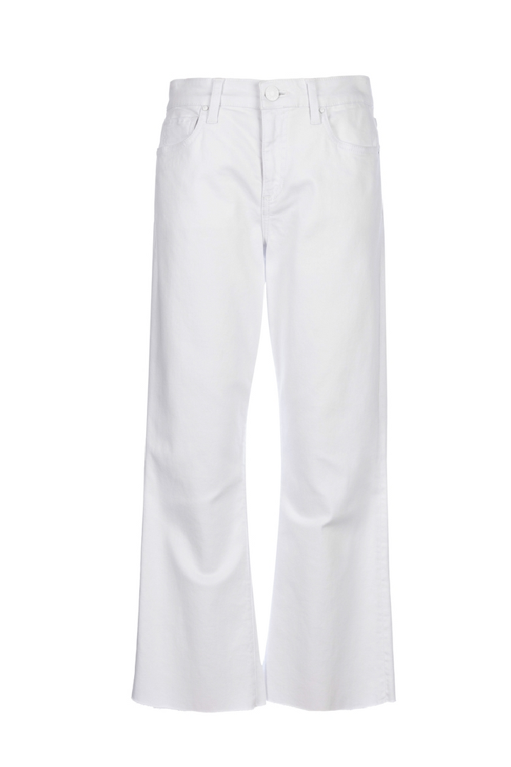 KUT: KELSEY HIGH RISE FLARE WITH RAW HEM - Optic White