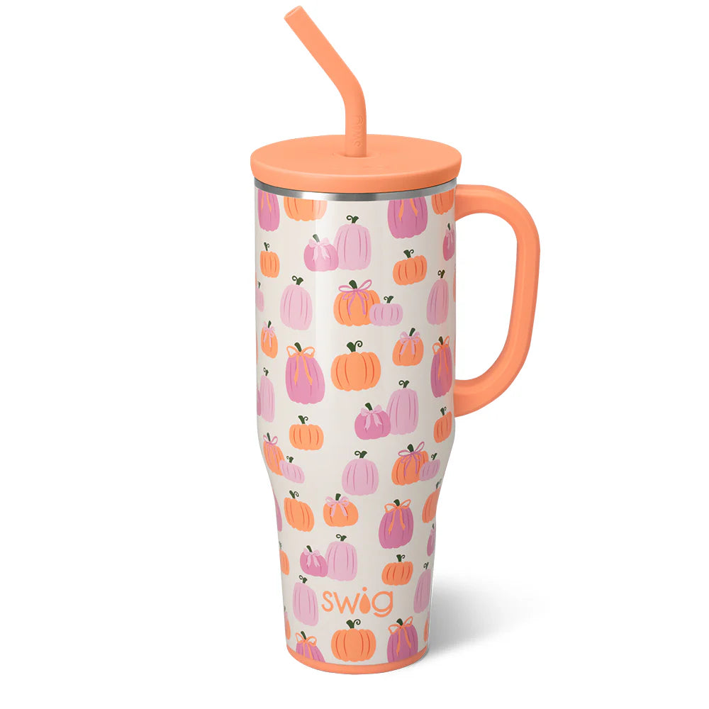 Swig: Pumpkins and Bows Mega Mug 40oz