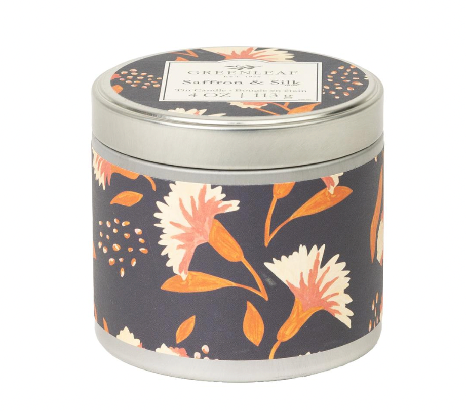 Saffron & Silk Tin Candle 4oz