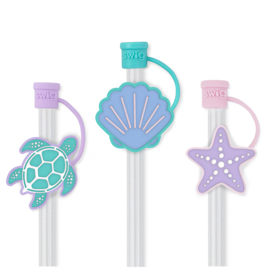 Swig: Sea Swirl Straw Topper Set