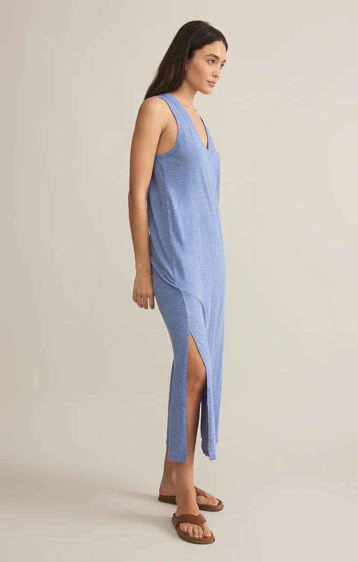 Z Supply: Palisades Midi Dress - Sky Blue