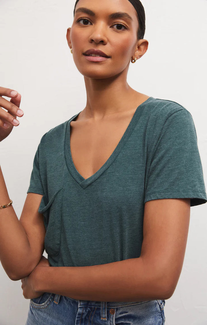 Z Supply: The Pocket Tee - Teal Abyss