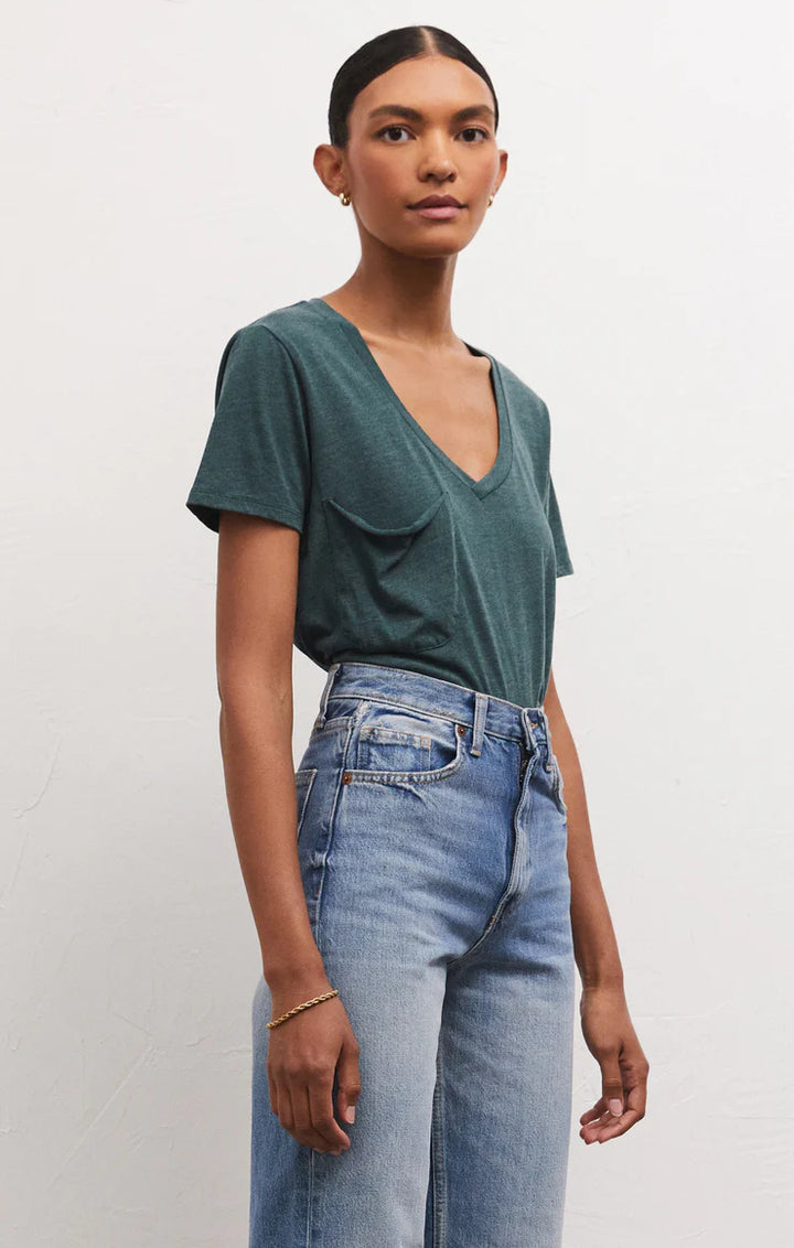 Z Supply: The Pocket Tee - Teal Abyss