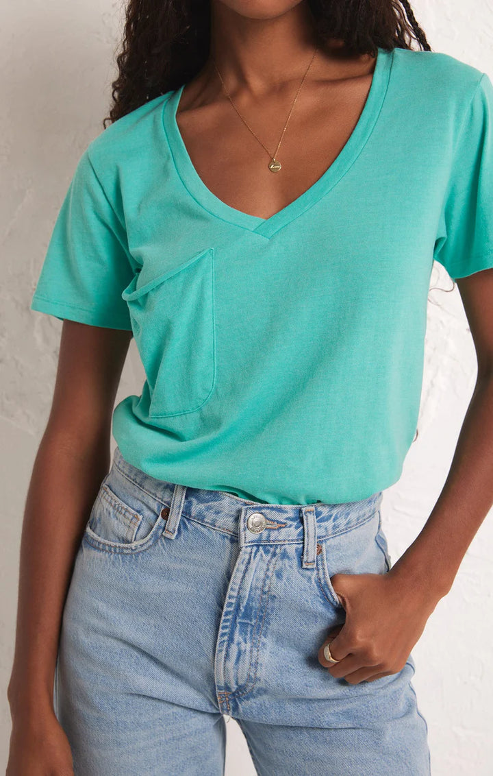 Z Supply: The Pocket Tee - Cabana Green