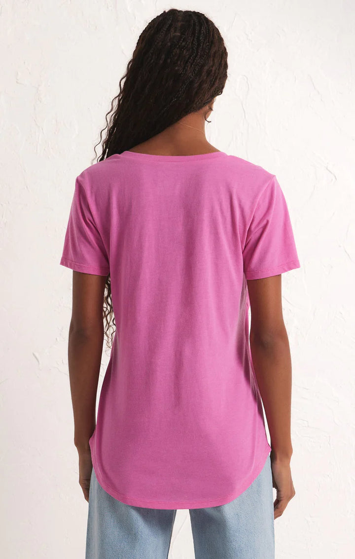 Z Supply: The Pocket Tee - Heartbreaker Pink