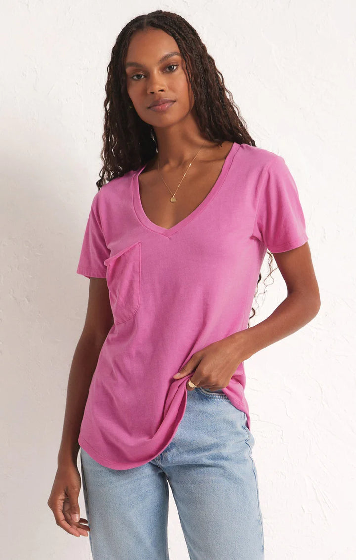 Z Supply: The Pocket Tee - Heartbreaker Pink