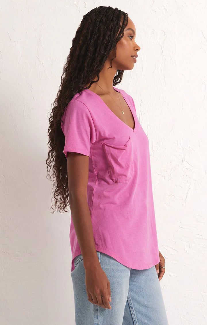 Z Supply: The Pocket Tee - Heartbreaker Pink