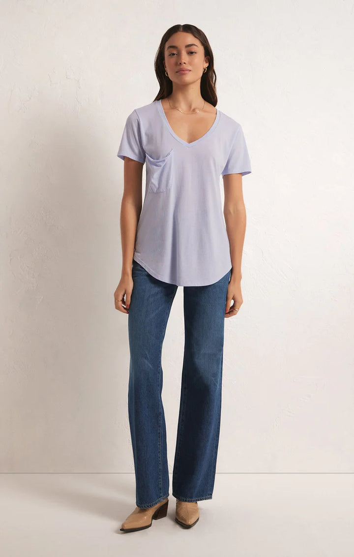 Z Supply: The Pocket Tee - Iris Bliss