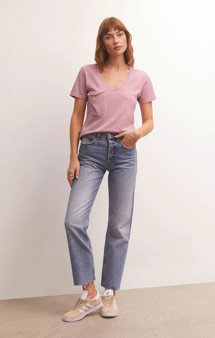 Z Supply: The Pocket Tee - Shadow Mauve