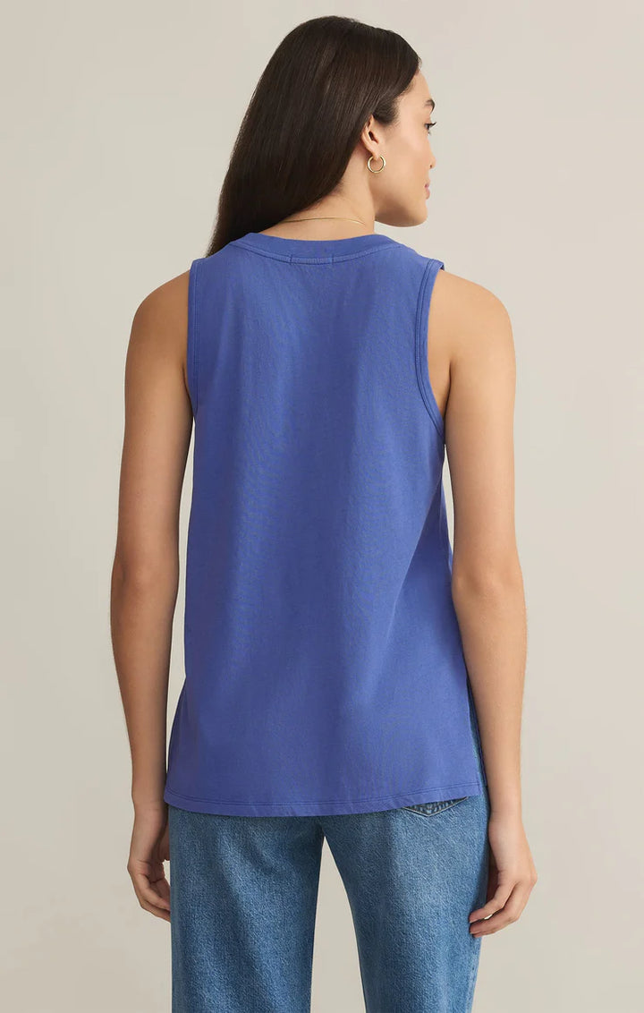 Z Supply: Californian V-Neck Tank - Riviera