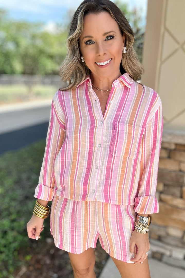 Z Supply: Saturdays Stripe Shirt - Multi