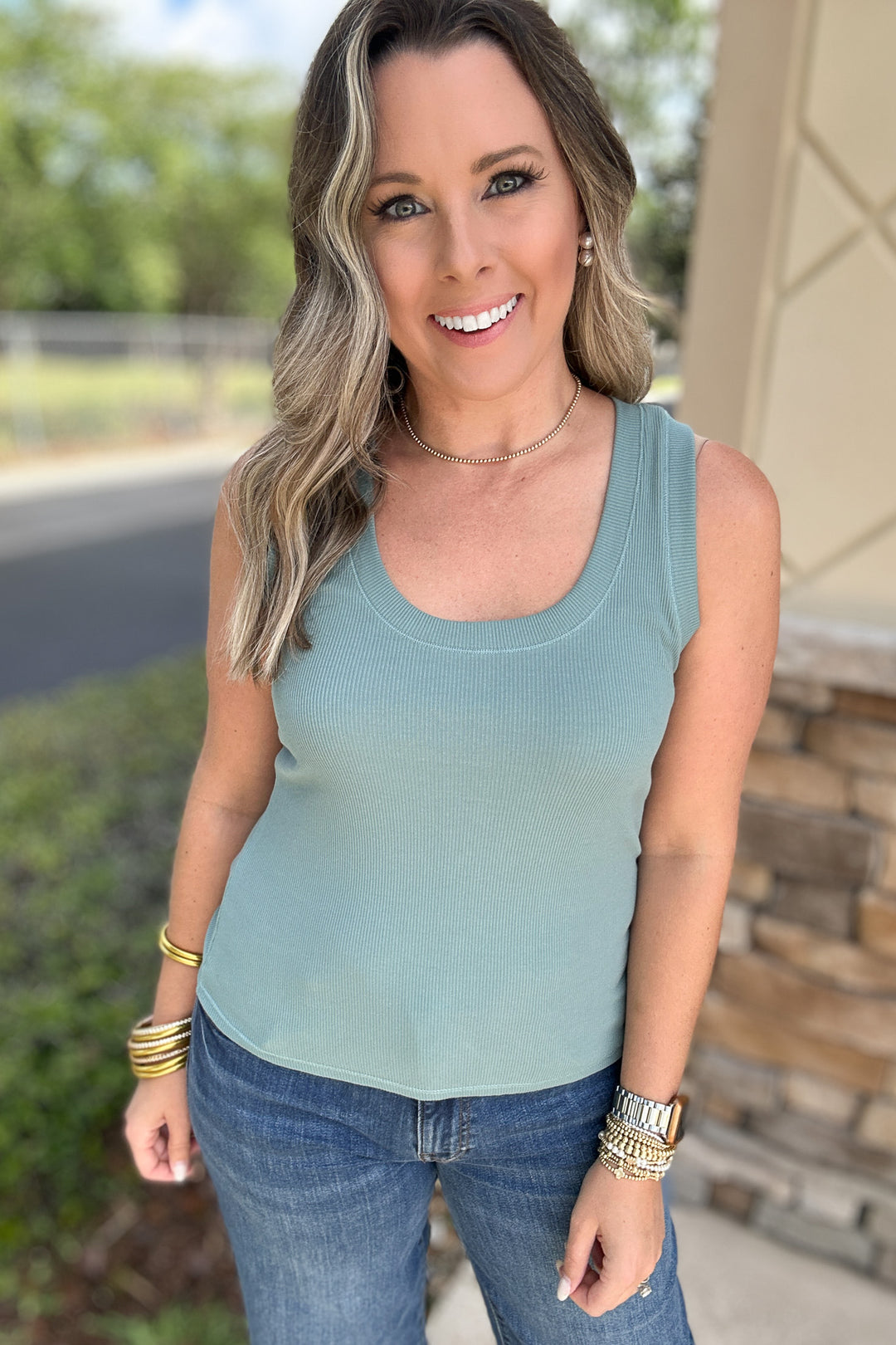 Z Supply: Sirena Rib Tank - Sea Pine