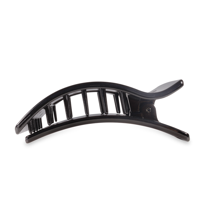Flat Rectangle Hair Clip | Large | Jet Black