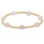 enewton: Admire Gold 3mm Bead Bracelet - Pink Opal