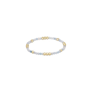 enewton: Worthy Pattern 3mm Bead Bracelet - Aquamarine