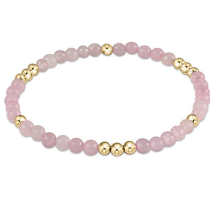 enewton: Worthy Pattern 3mm Bead Bracelet - Pink Opal