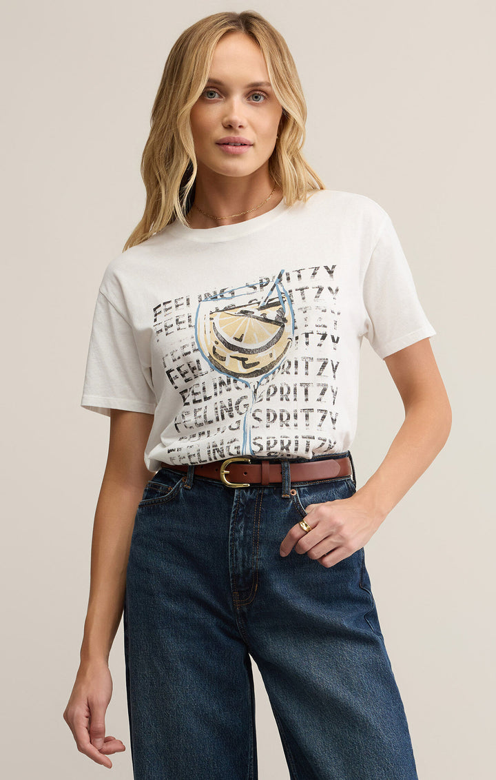 Z Supply: Spritzy Boyfriend Tee - Sea Salt
