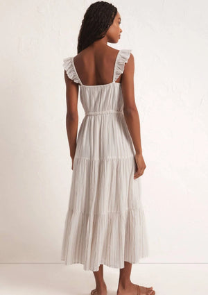 Z Supply: La Brisa Dobby Stripe Dress  - Sandstone