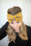 Twist-Front Headwrap - Leopard - A Cut Above Boutique