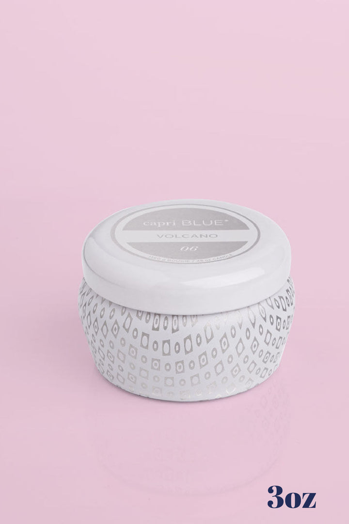 Volcano White Mini Tin, 3 oz