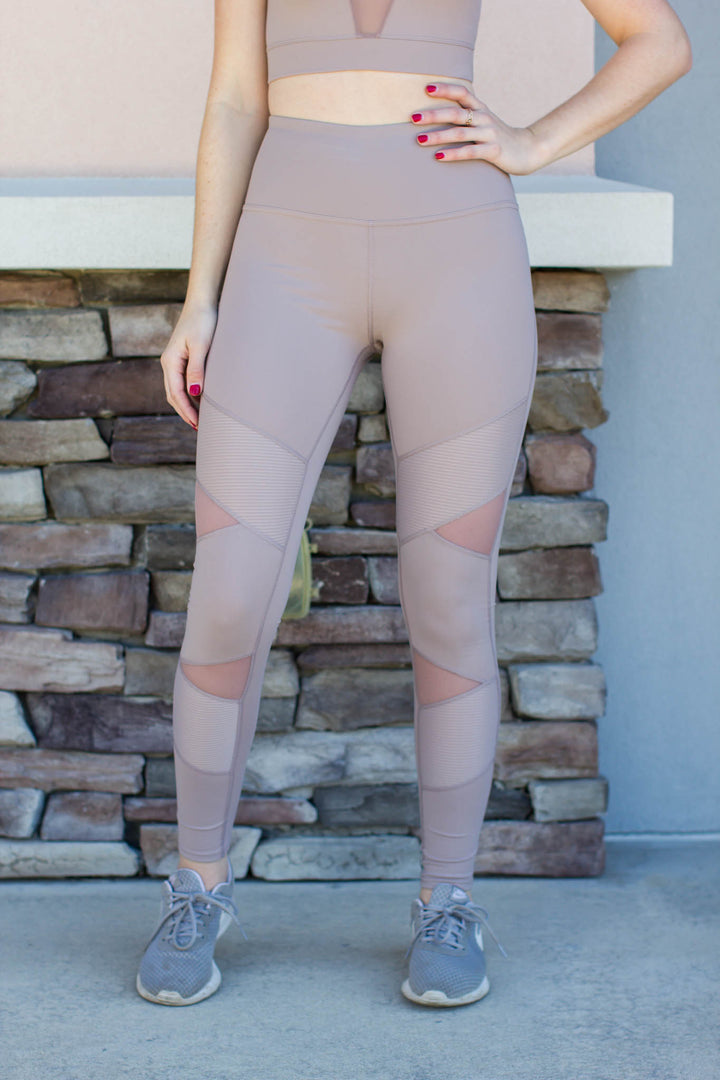 On The Run Legging - Mocha - A Cut Above Boutique