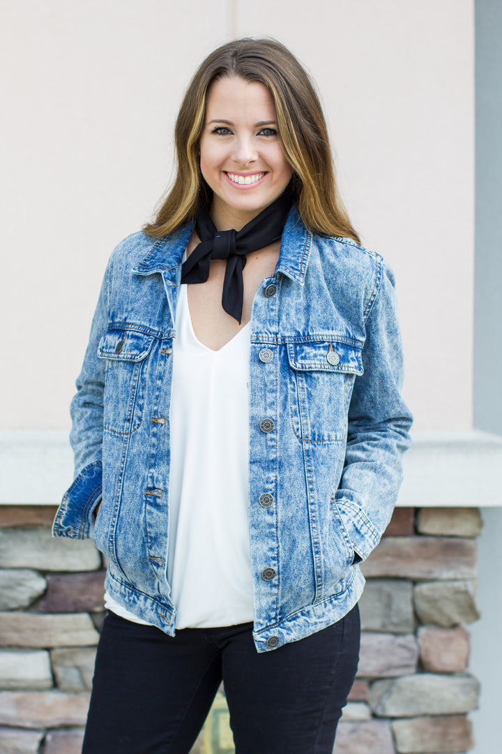 Midnight Black Bandanna - A Cut Above Boutique
