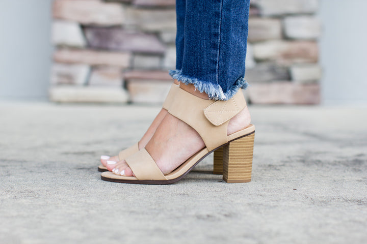 All Year Open Toe Heel - Nude - B Social Boutique
