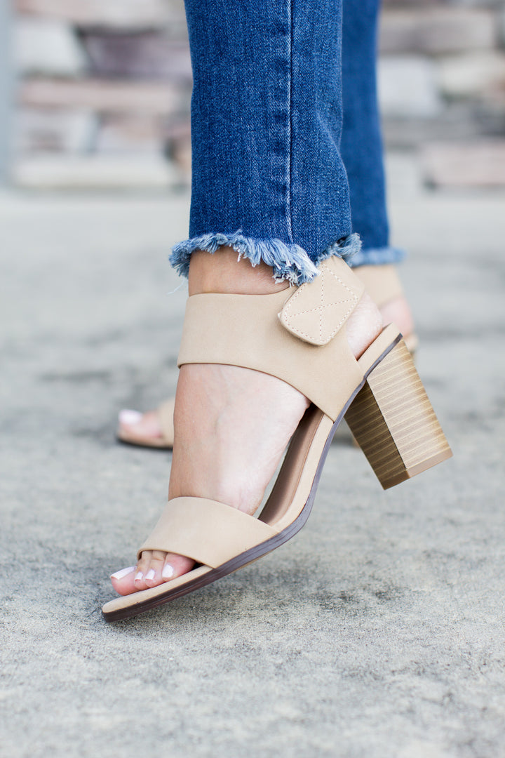 All Year Open Toe Heel - Nude - B Social Boutique