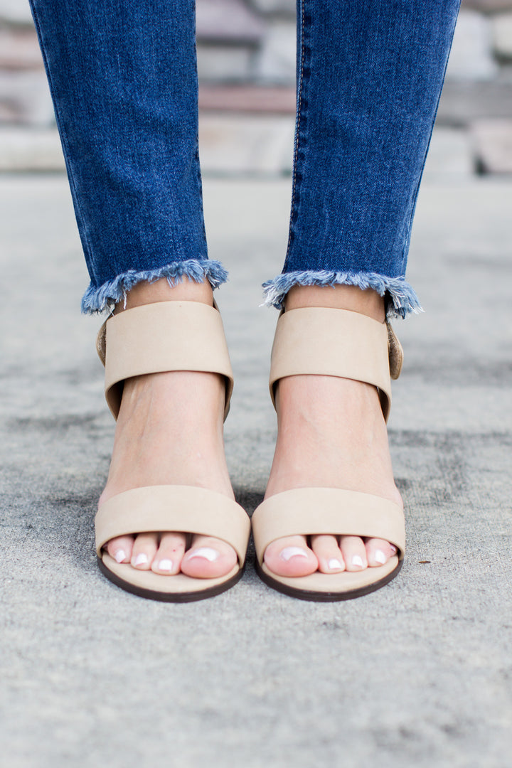 All Year Open Toe Heel - Nude - B Social Boutique
