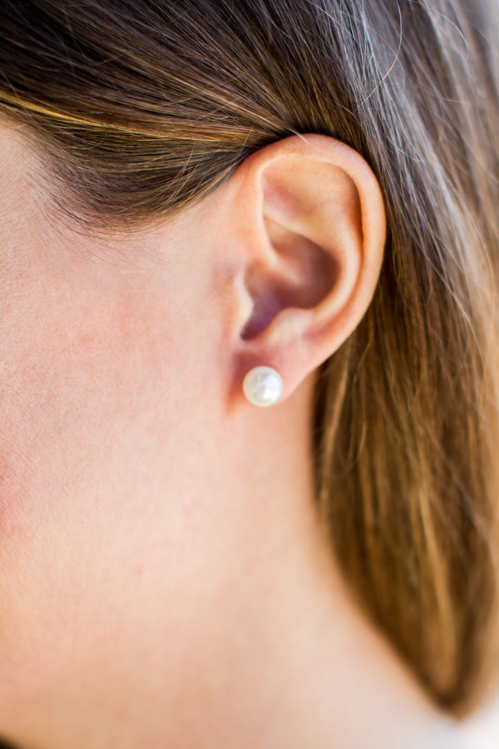 Pearl Studs - A Cut Above Boutique