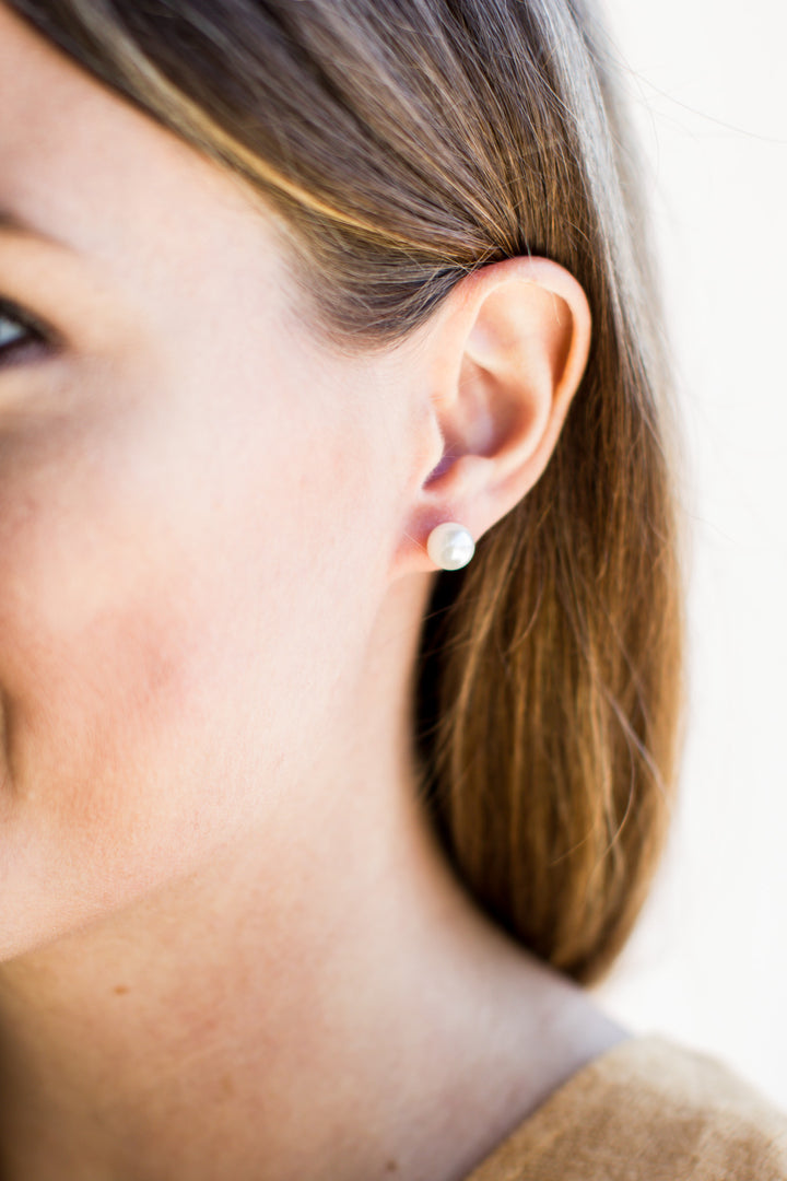 Pearl Studs - A Cut Above Boutique