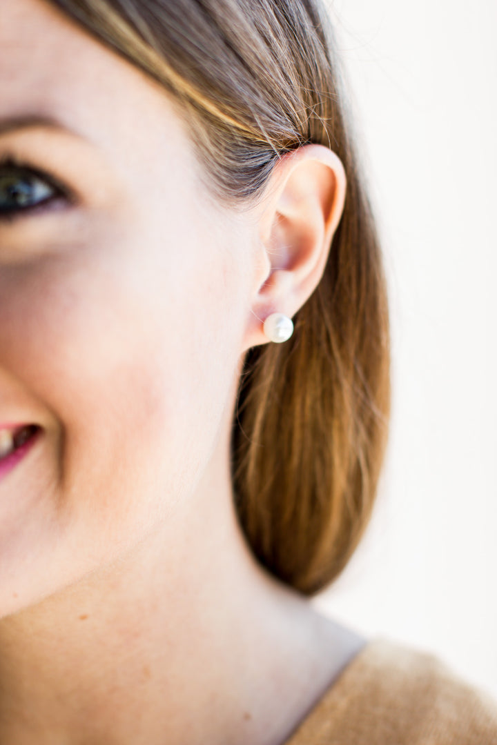 Pearl Studs - A Cut Above Boutique