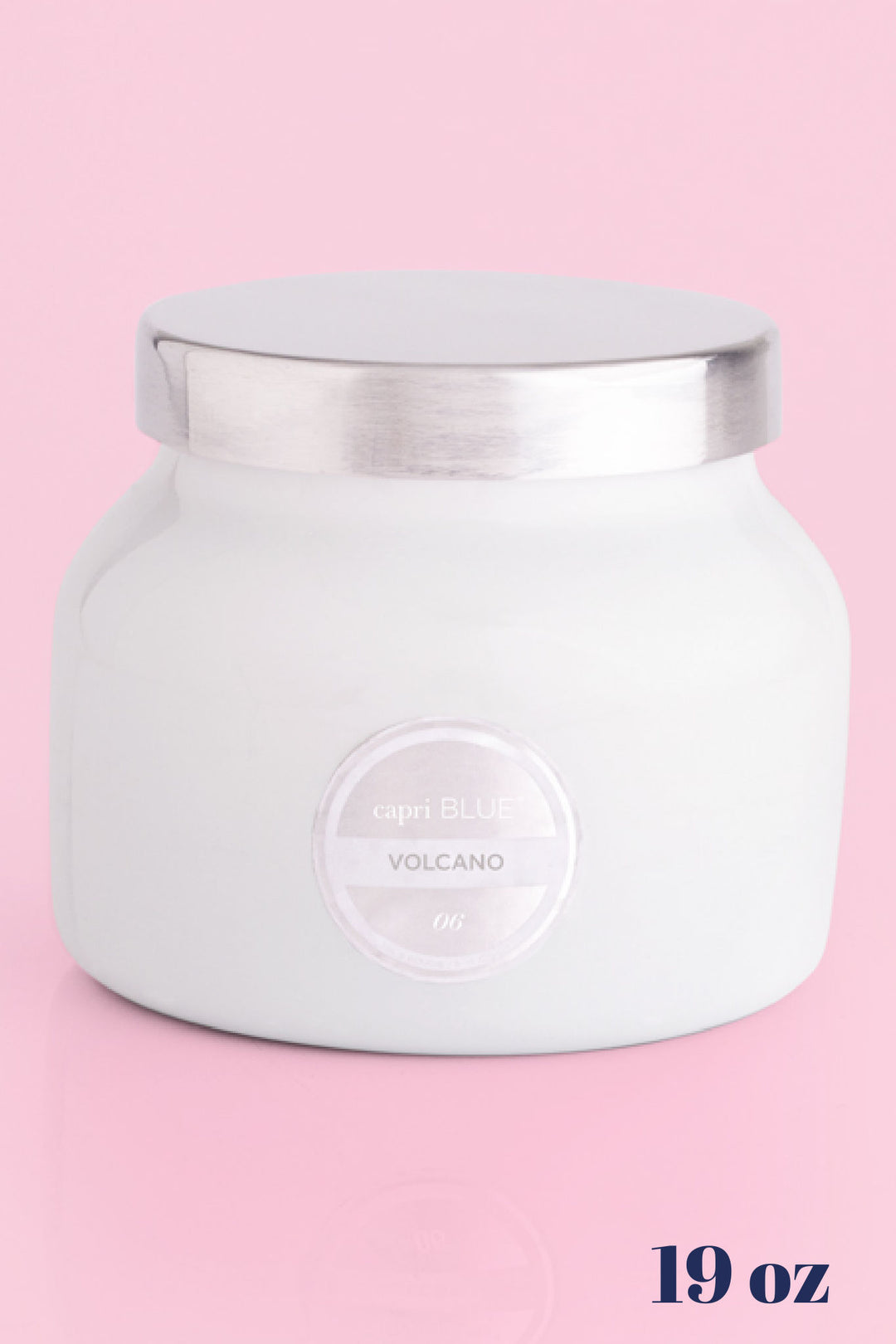 Volcano White Signature Jar, 19 oz - B Social Boutique