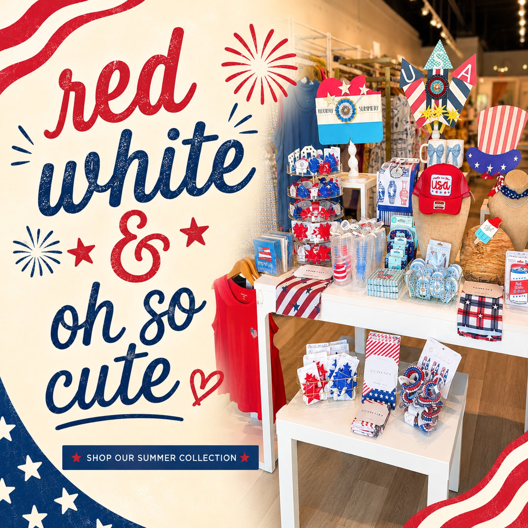 Red, White + Blue!