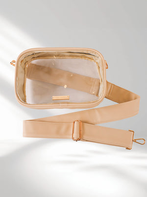 Simply Southern: On The Go Clear Crossbody - Cream