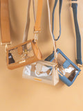 Simply Southern: Clear Clutch Crossbody - Cream