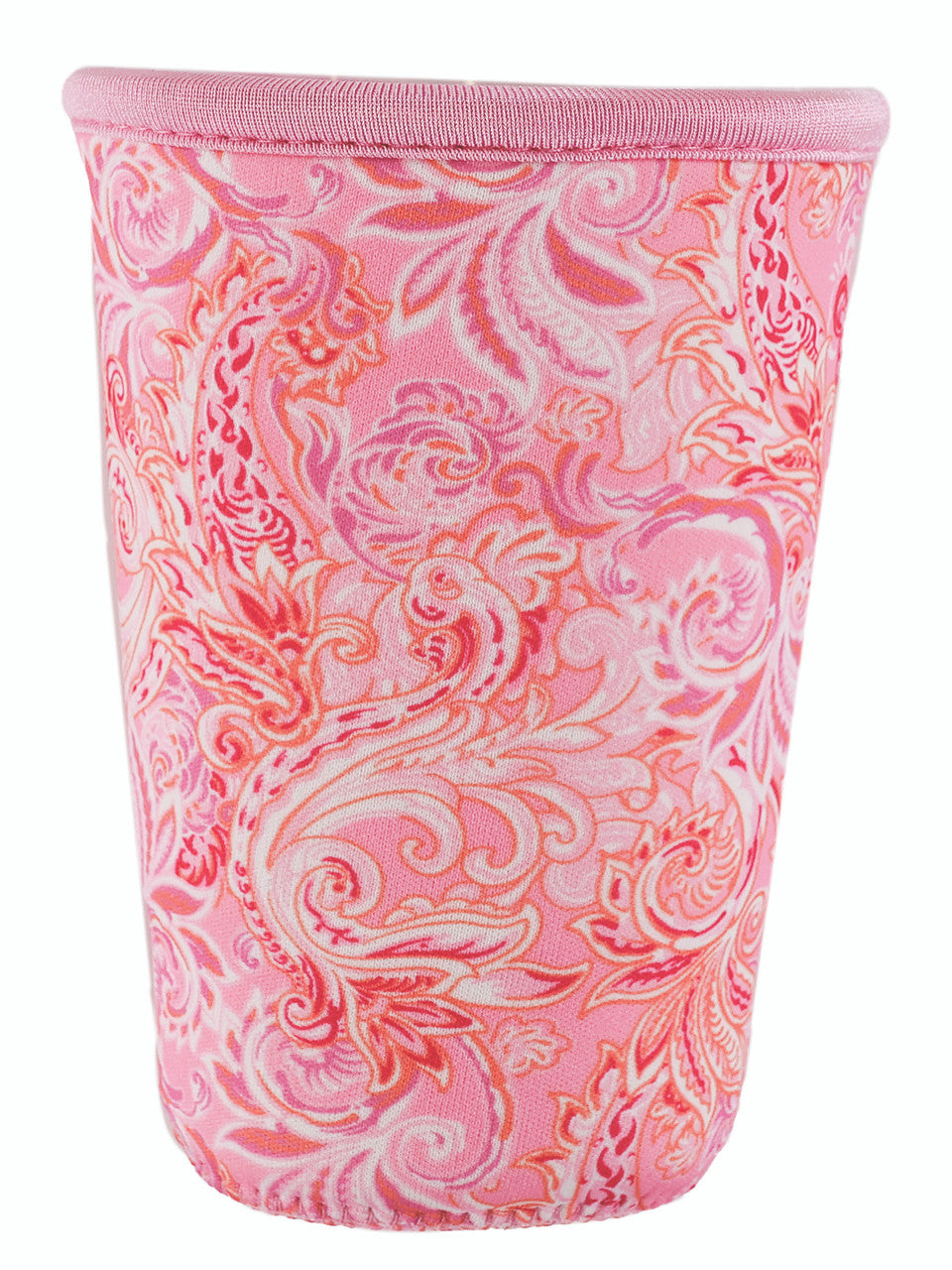 Insulated Drink Holder - Pink Paisley