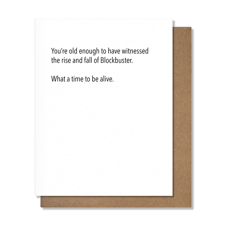 Blockbuster - Funny Birthday Card