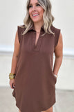 Visits Polo Dress - Mocha