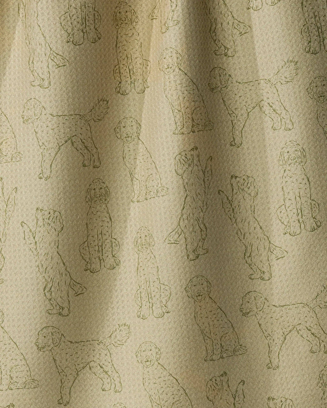 Doodle Pups Tea Towel: Rain