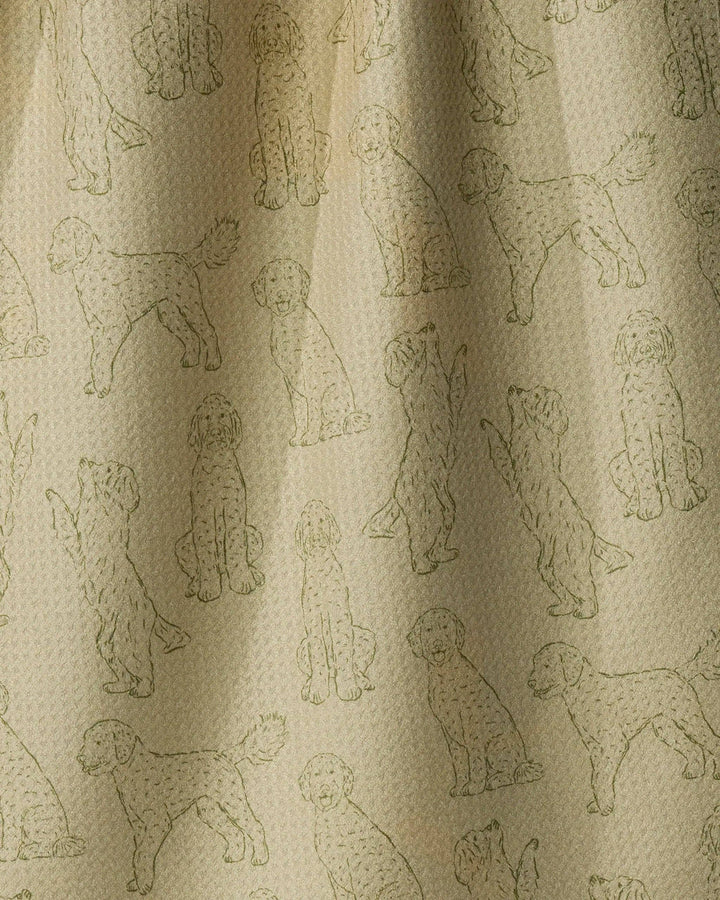 Doodle Pups Tea Towel: Rain