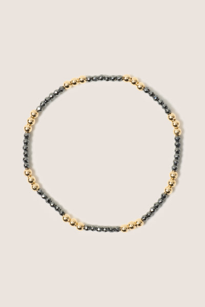 enewton: Joy Faceted Hematite 2mm Bracelet